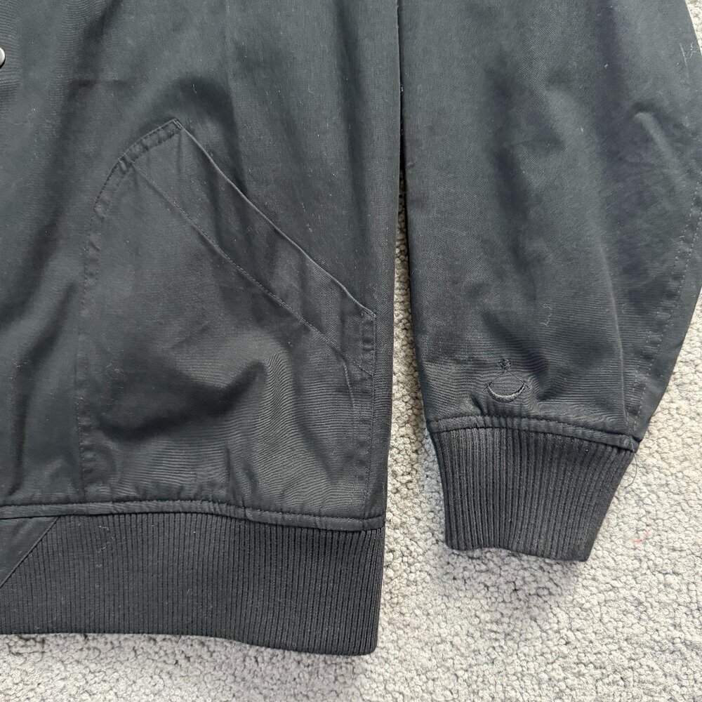 Black Scale Black and Orange Devil in the Details Bomber Jacket - Men's Size M - Picture 4 of 16
